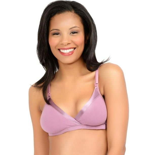 QT Intimates Womens WRAP N SNAP Nursing Bra Orchid Small/Medium QT Intimates Womens WRAP N SNAP Nursing Bra Orchid Small/Medium